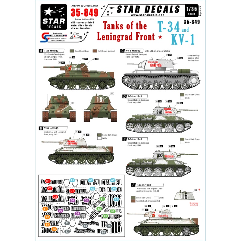 1/35 The Leningrad Front T-34 and KV-1