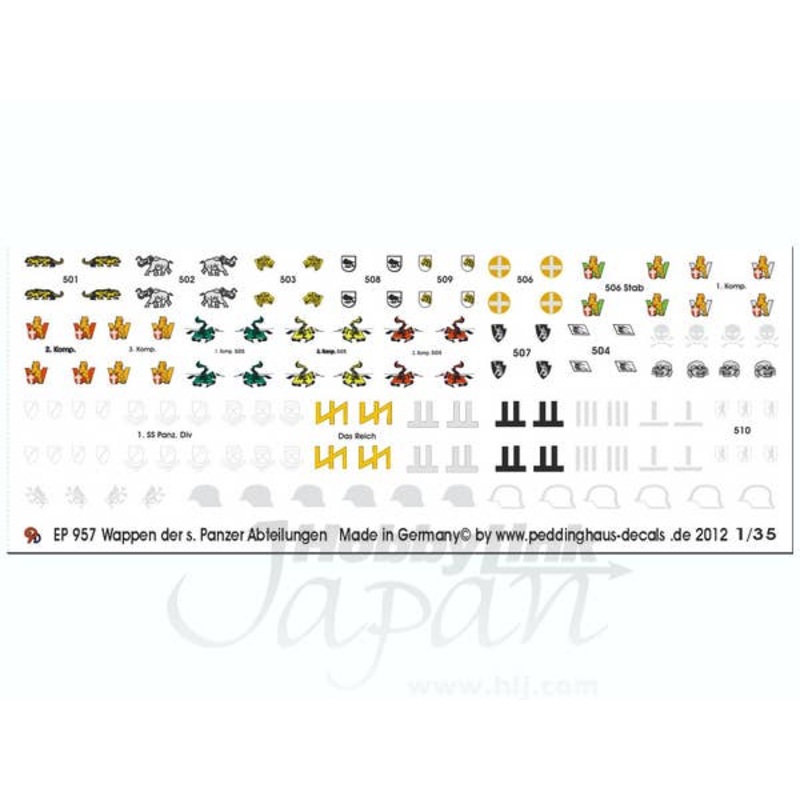 1/35 Unit Markings: Heavy Tank Units of the Wehrmacht and Waffen SS