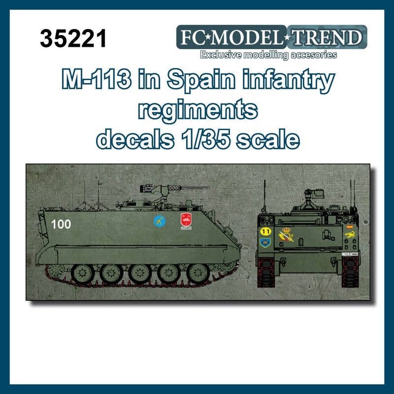 1/35 USA M113 Decal (Spanish Military Specification)