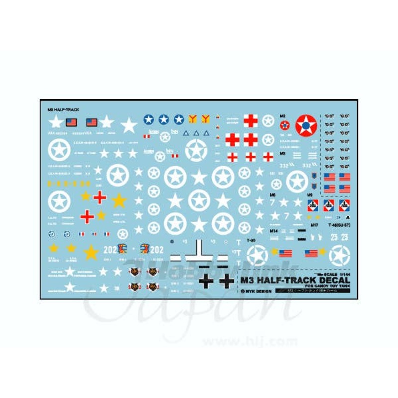 1/144 M3 Half Track Decal