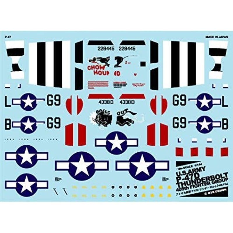 1/144 U.S. Army P-47D Thunderbolt 405th Fighter Group