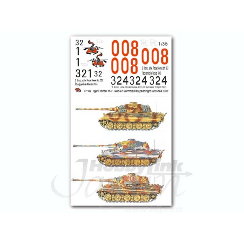 1/35 King Tiger Markings No. 2