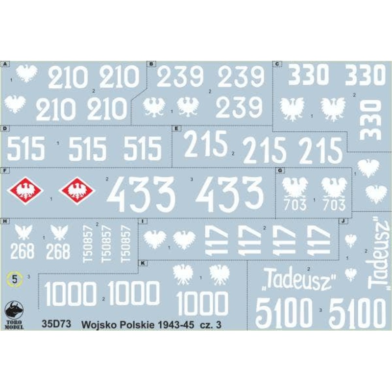 1/35 Polish Army 1943-45 Decal Vol.3
