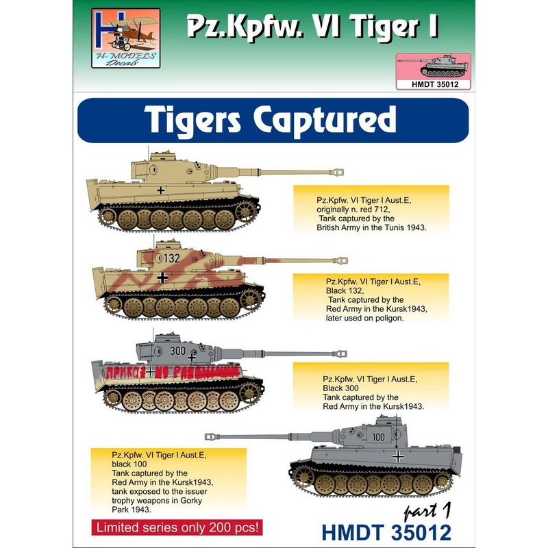1/35 Pz.Kpfw.VI Tiger I Captured Tigers, Pt.1