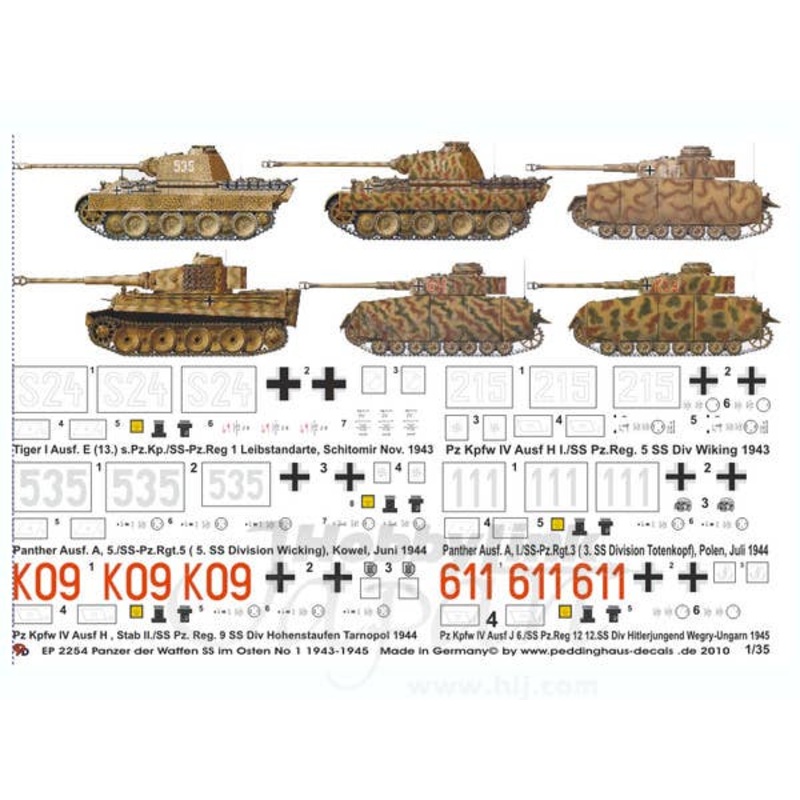 1/35 Tanks of the Waffen SS in Russia No. 1 1943-45