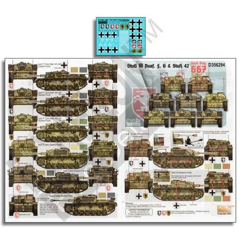 1/35 WW.II Germany III Assault Gun F / G Type 10.5cm Assault Gun 42 (StuH 42) 667th Assault Gun Brigade