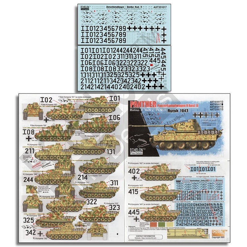 1/35 WWII Panther D-type Batch 2 Kursk 1943 Belonging to the 51st German Tank Battalion