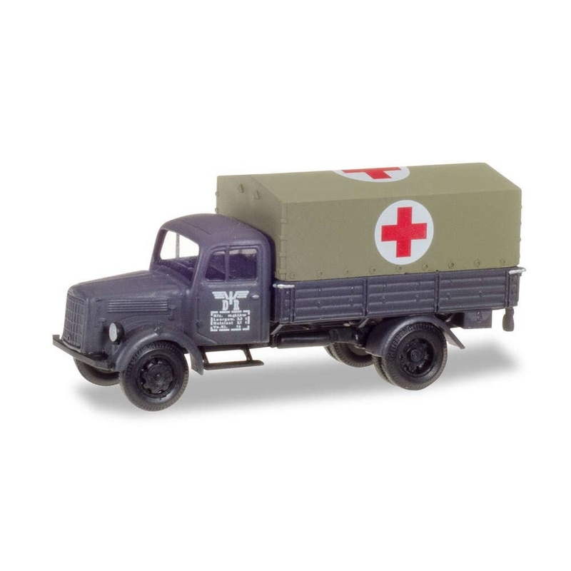1/87 MB Medical Service Canvas Truck Deutsche Reichsbahn/Eisenbahnverwaltung