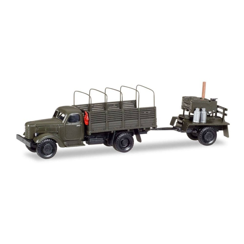 1/87 Zil 151 Canvas Trailer with Field Kitchen NVA in Polen