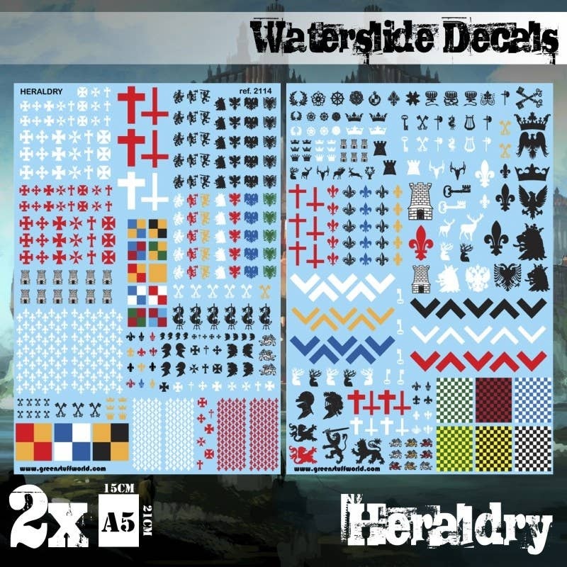Waterslide Decals Heraldry