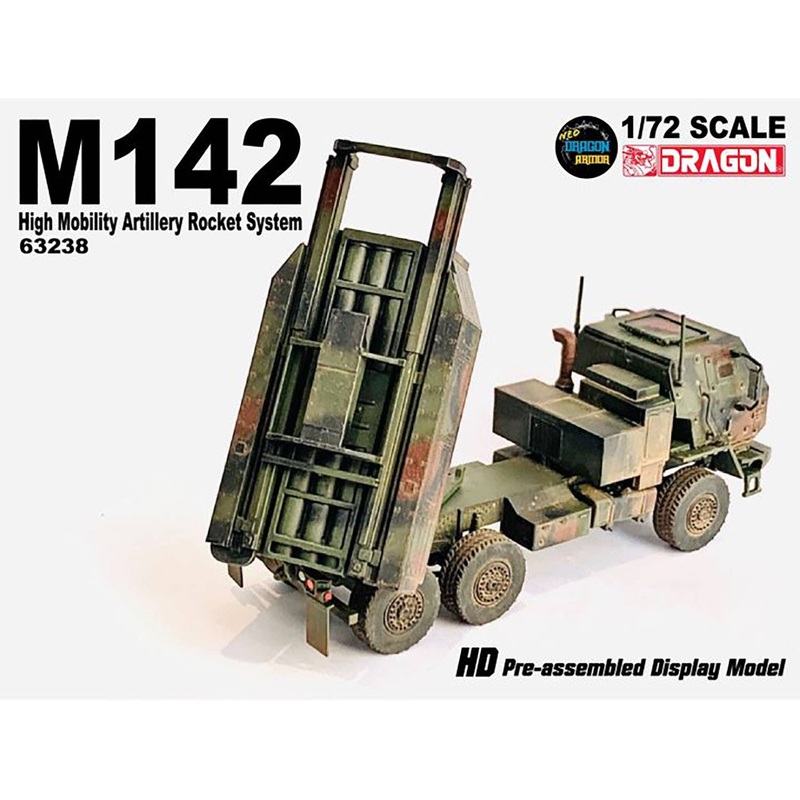 1/72 US Army M142 High Mobility Rocket Artillery System (HIMARS) 3-color camouflage finished product