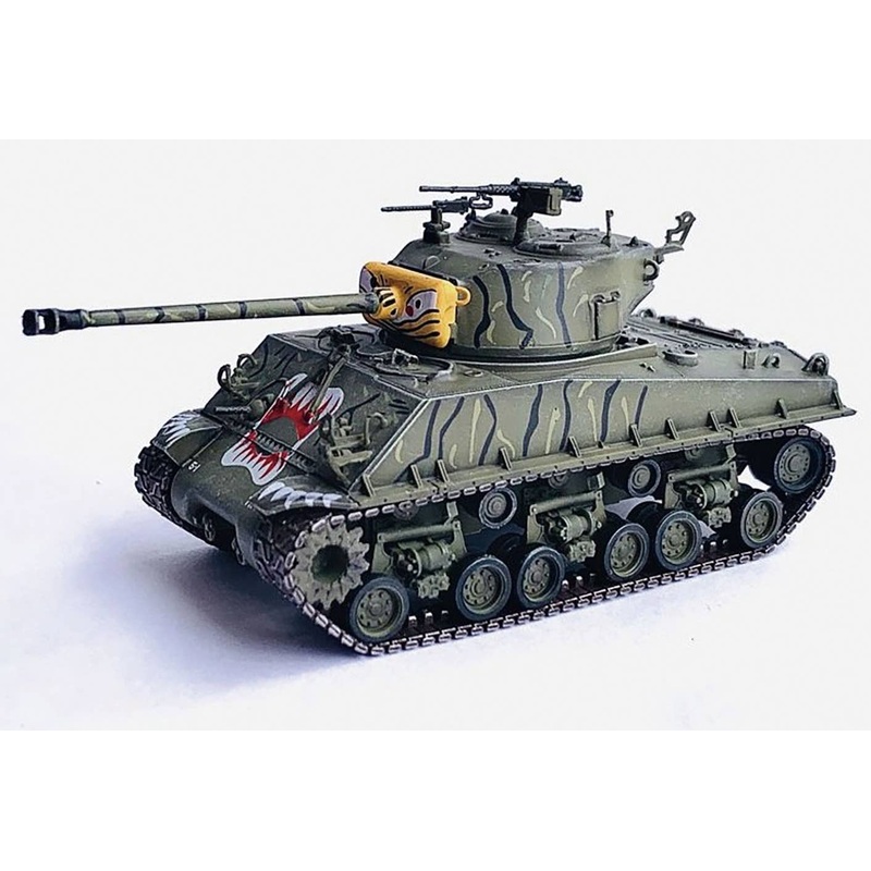 1/72 US Army M4A3E8 Sherman Tiger Face 24th Infantry Division Korean War 1951 Han River Finished Product