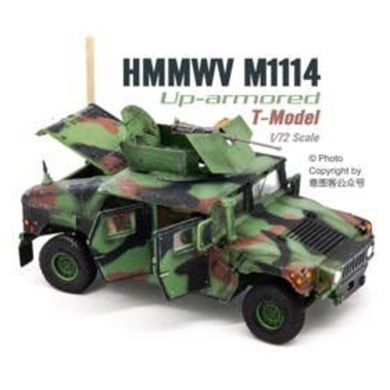 1/72 US HMMWV M1114 HA (NATO Camouflage) (Door Opened)