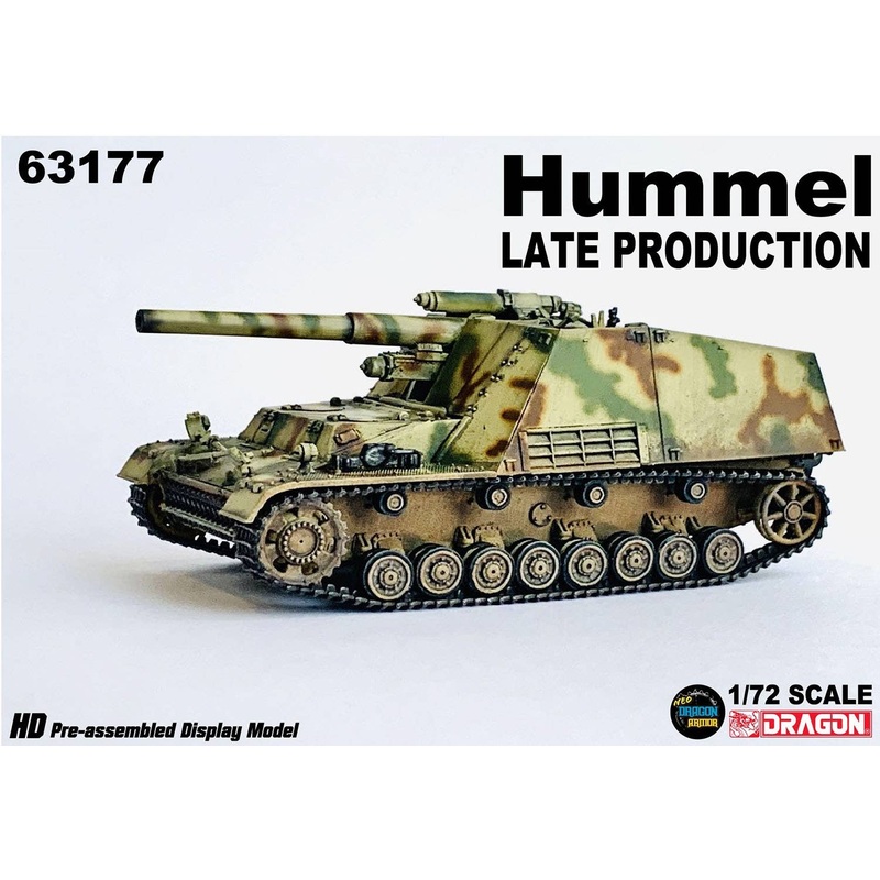 1/72 WWII German Army Sd.Kfz.165 Hummel Late Production 3 Color Camouflage Finished Product