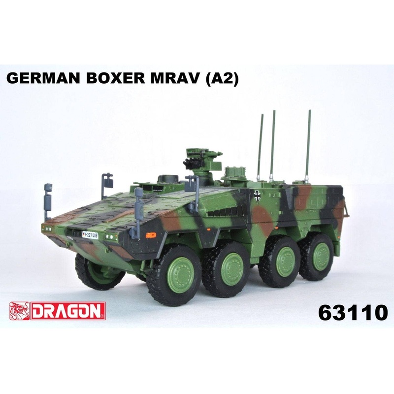 1/72 German Boxer MRAV A2 Wheeled Armored Vehicle (Vehicle Number: Y-227009) Finished Product