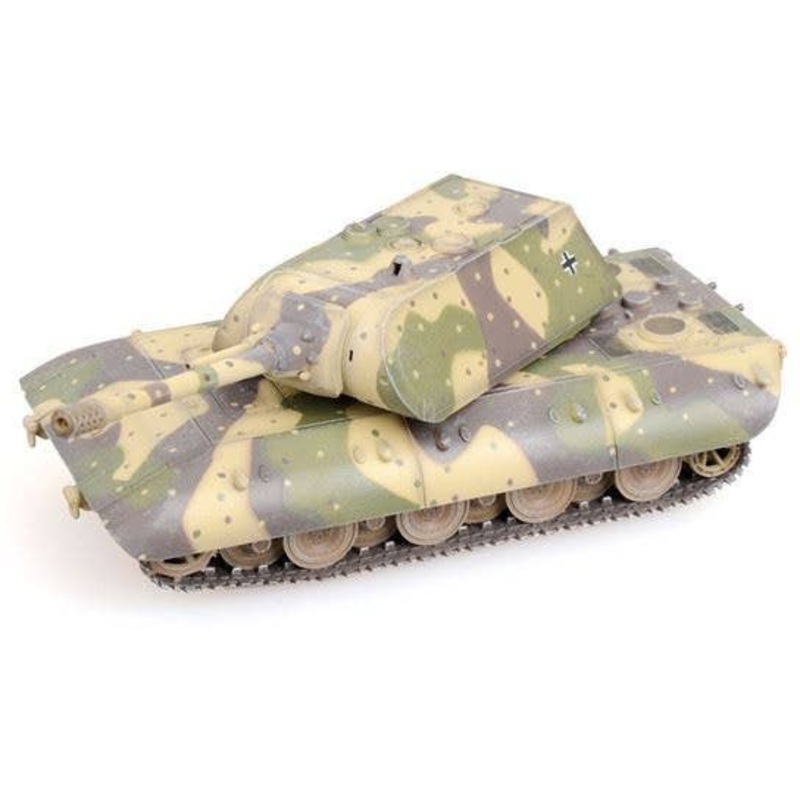 1/72 Germany WWII E-100 Heavy Tank with Mouse Turret Light and Shadow Color 1946