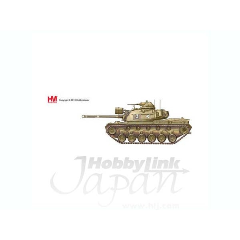 1/72 M48A2 Patton medium tank 2nd Battalion, 7th Armored Brigade,Rafah Junction and Rafah El Arish Road, 1967