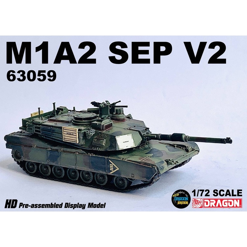 1/72 US Army M1A2 Abrams SEP V2 1st Cavalry Division 5th Cavalry Regiment 2nd Battalion (NATO Camouflage/German Garrison) Completed Product