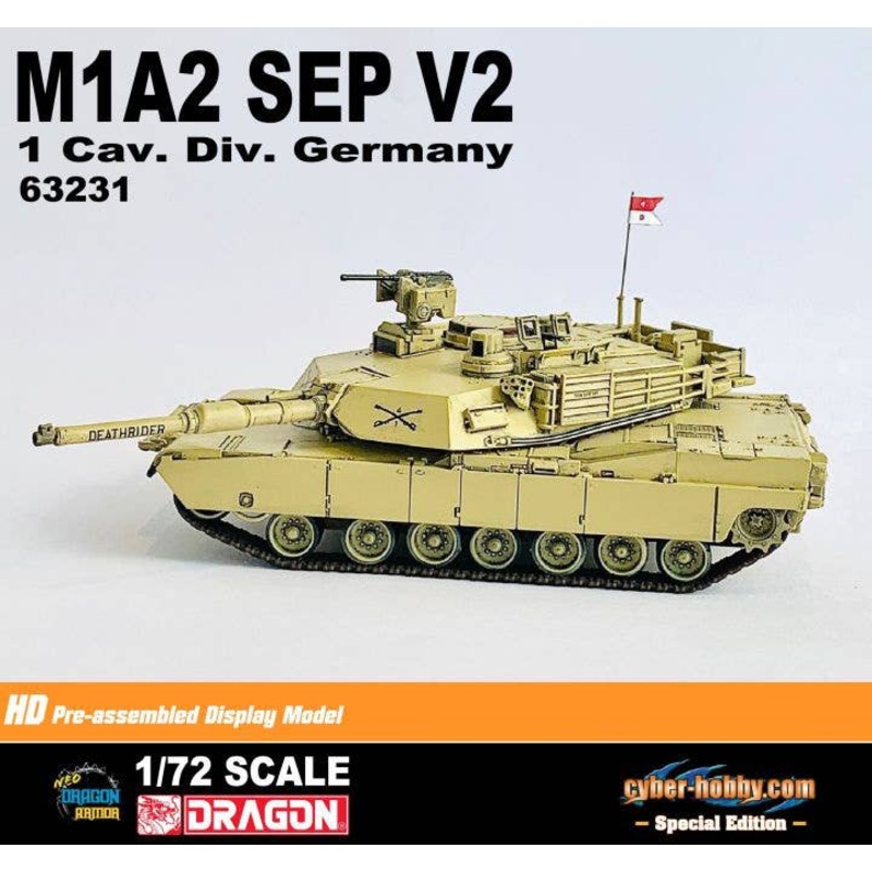 1/72 US Army M1A2 Abrams SEP V2 1st Cavalry Division Death Rider (German Garrison) Completed Product