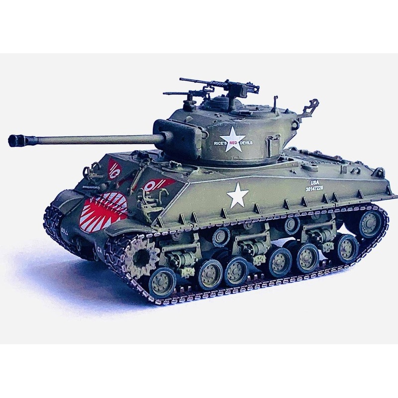 1/72 US Army M4A3E8 Sherman Tiger Face 89th Tank Battalion Korean War 1951 Finished Product