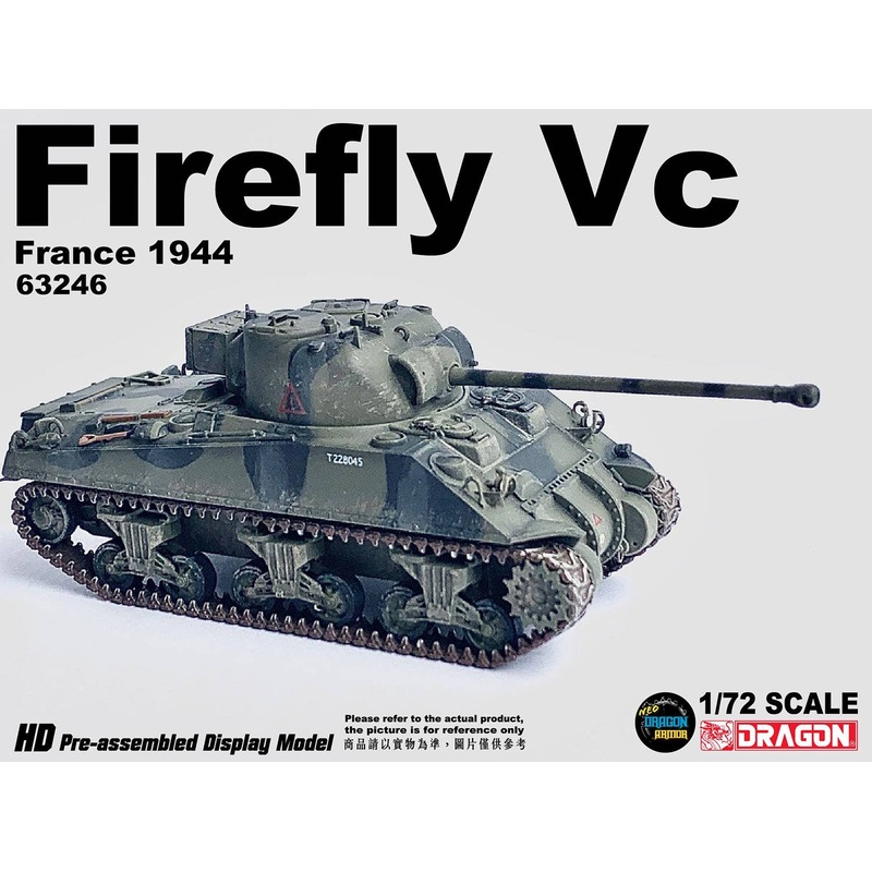 1/72 WW.II British Firefly VC 8th Armored Brigade 4/7 Royal Dragoon Guards France 1944 Completed Product