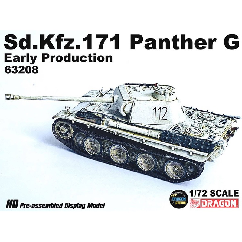 1/72 WW.II German Army Sd.Kfz.171 Panther G Early Production Turret No. 112 East Prussia 1945 Completed Product