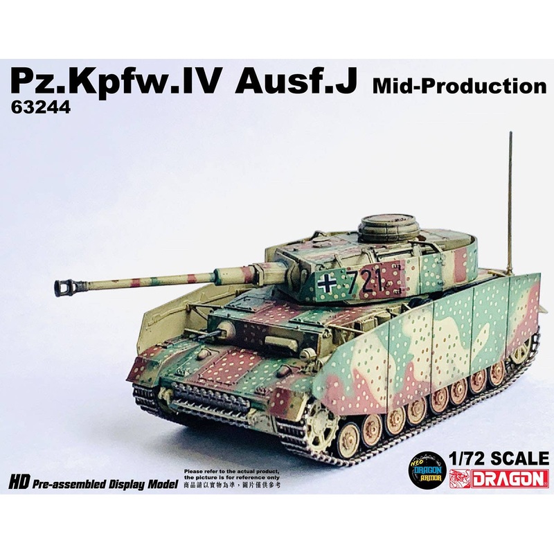 1/72 WW.II German Panzer IV Tank Type J Mid-term Production Western Front 1944 Complete Product