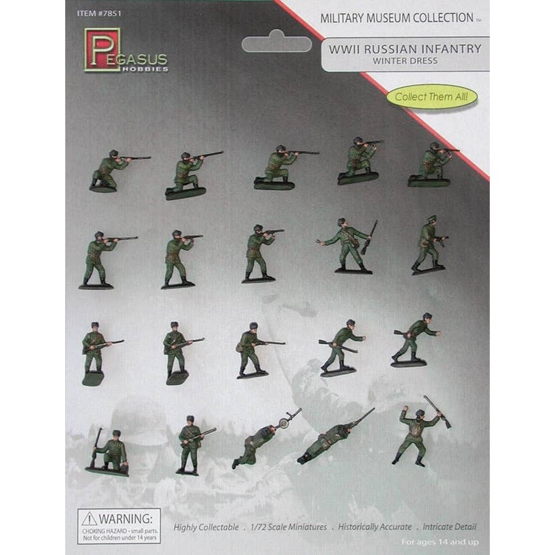 1/72 WW.II Russian Infantry Winter Dress Pre-Painted