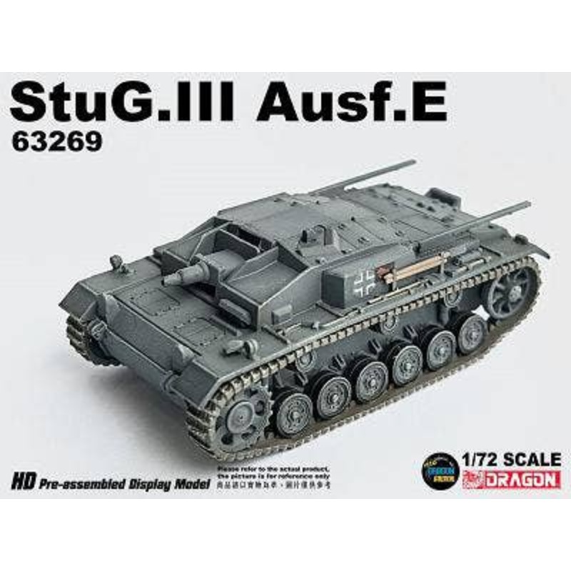 1/72 WWII German Army Sturmgeschutz III Ausf. E, 191st Sturmgeschutz Battalion, Klin, Russia, 1941, Finished Model