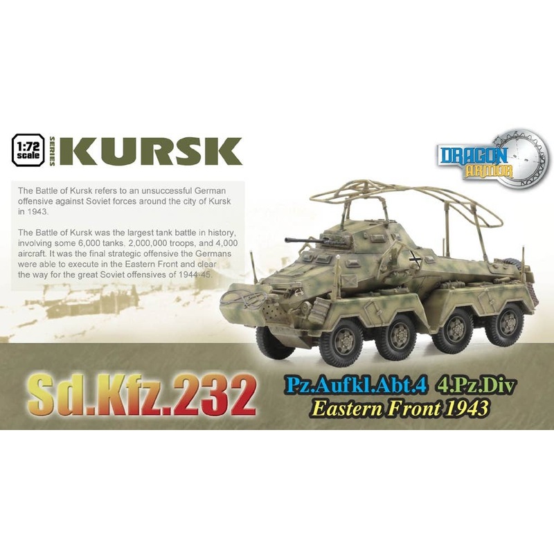 1/72 Sd.Kfz.232 Pz.Aufkl.Abt.4 4.Pz.Div Eastern Front 1943