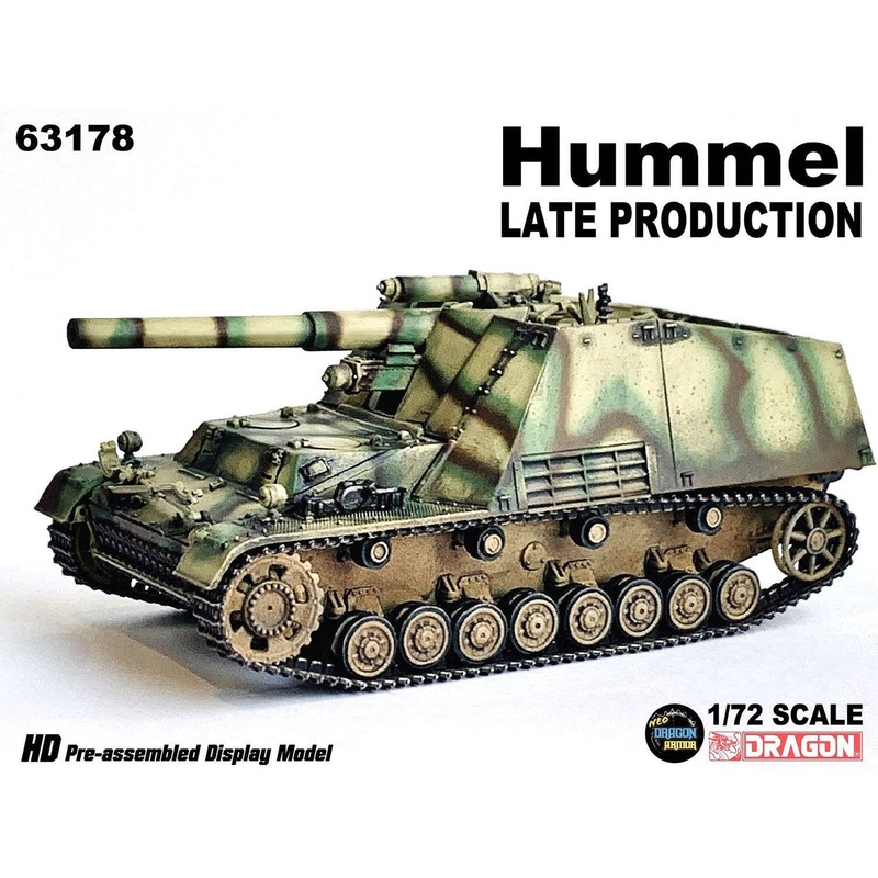 1/72 WWII German Army Sd.Kfz.165 Hummel Late Production Finished Product