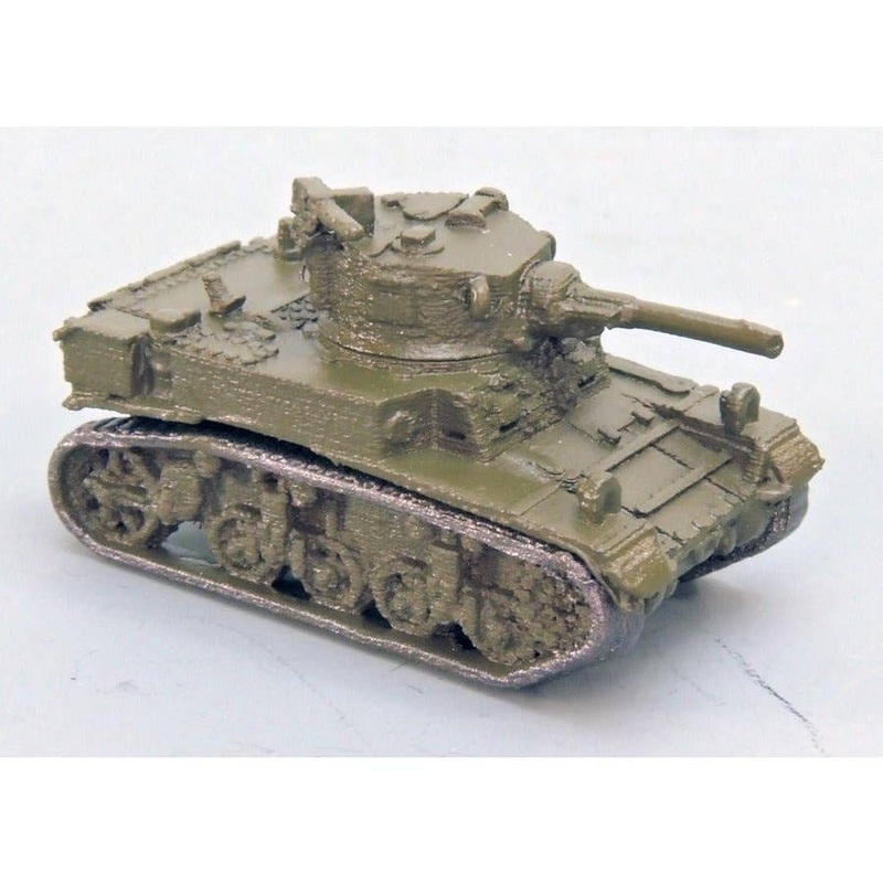1/144 M3A1 Stuart Light Tank Prepainted