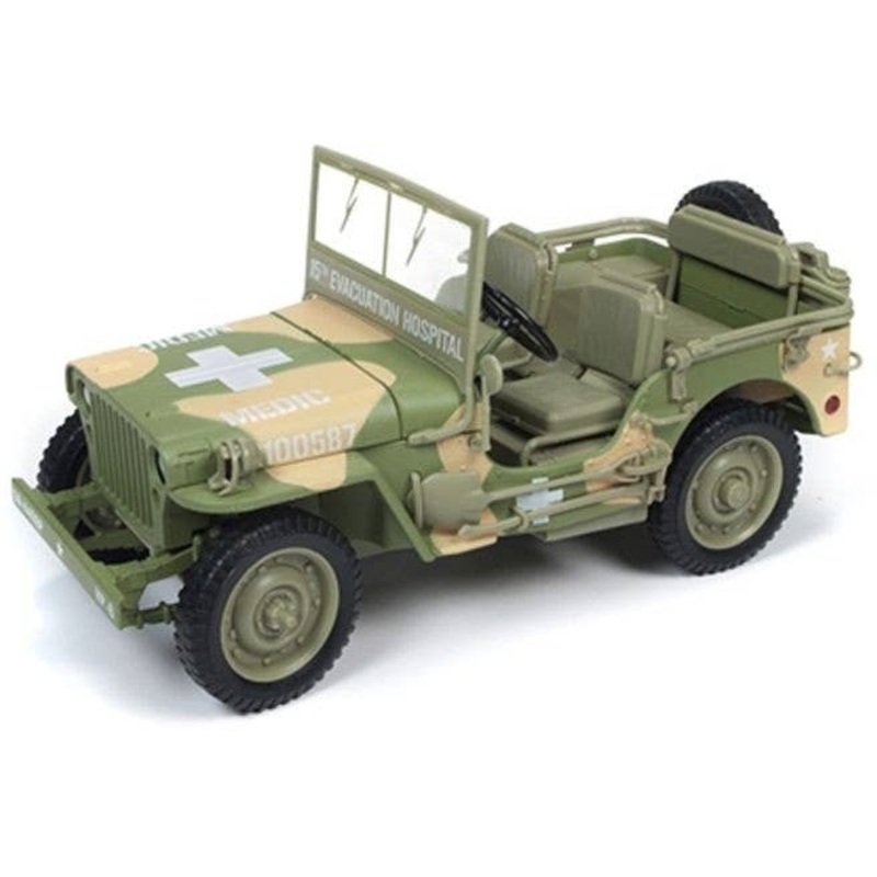 1/18 Jeep Willy 1941 Army Medical Camouflage