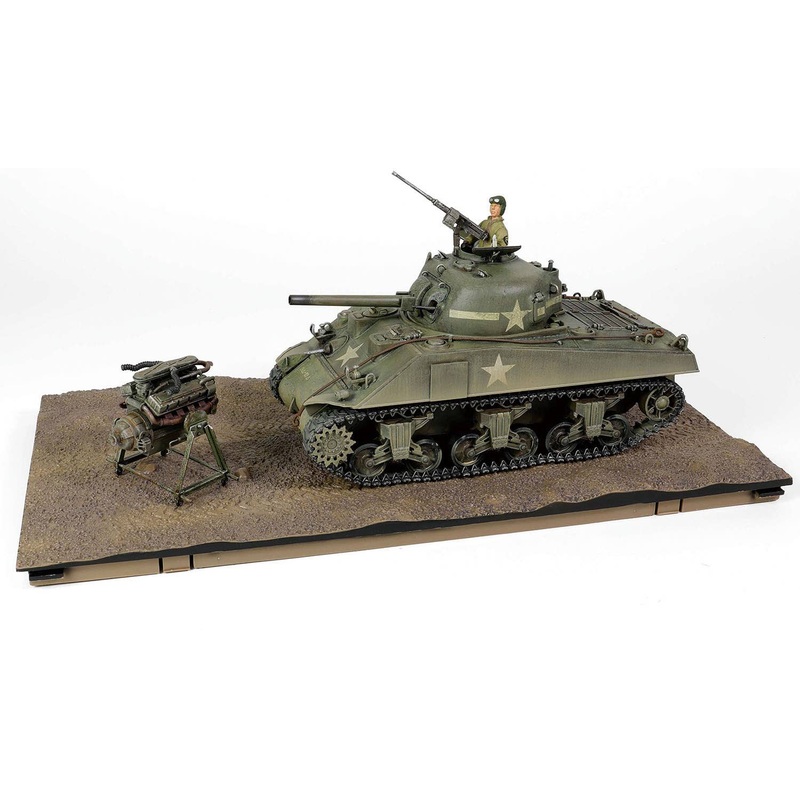 1/32 WW.II US Army M4A3(75) VVSS Sherman Mainland Training Vehicle 1943 Finished Product