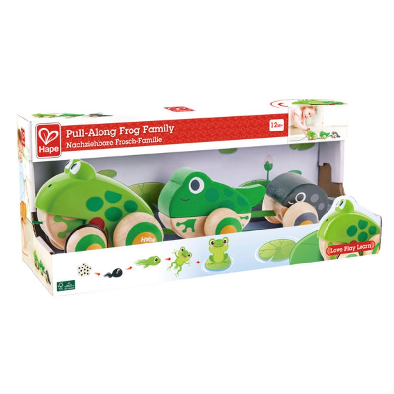 HAPE: PULL-ALONG FROG FAMILY