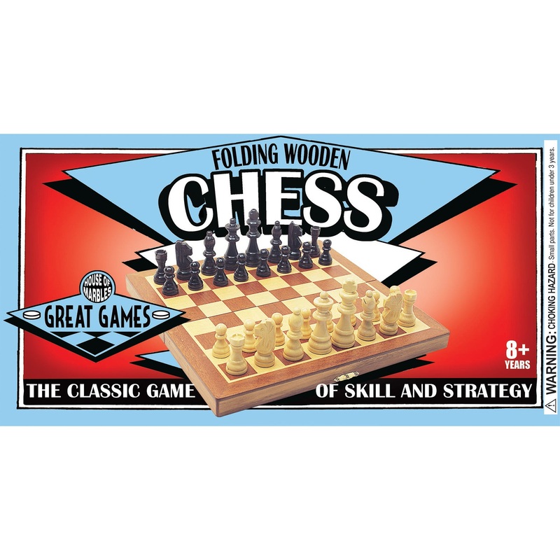 FOLDING WOODEN CHESS SET