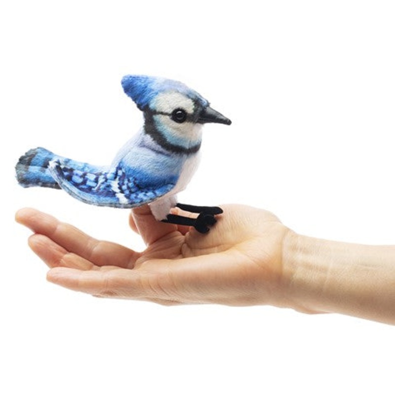 FOLKMANIS: BLUE JAY FINGER PUPPET