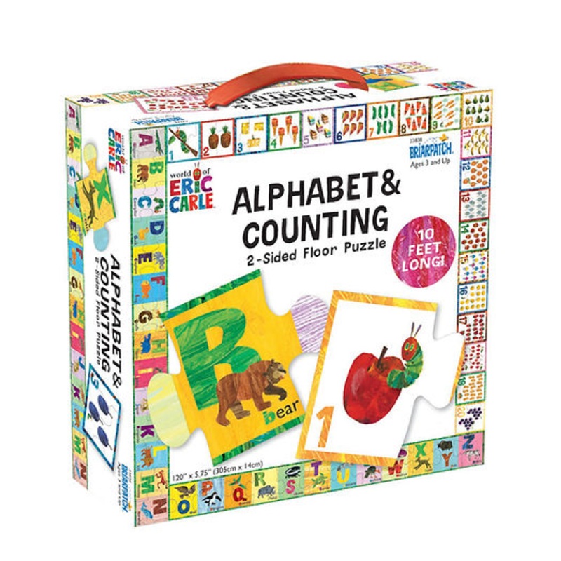 ERIC CARLE ABC/123-2 SIDED FLOOR PUZZLE
