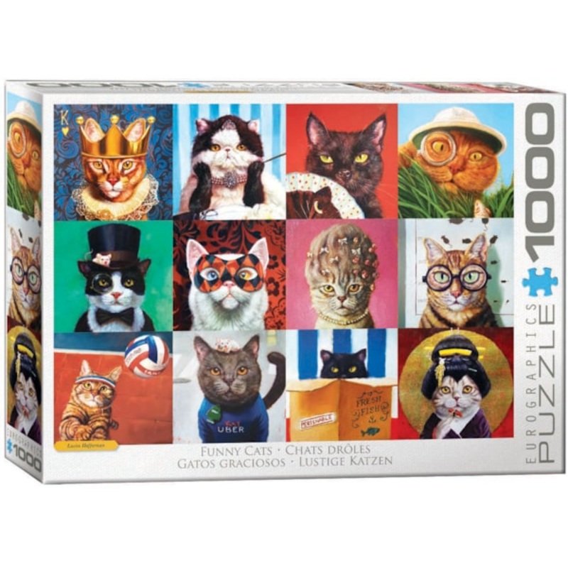 EURO 1000 PC FUNNY CATS
