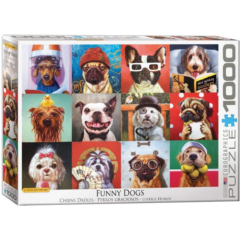 EURO 1000 PC FUNNY DOGS
