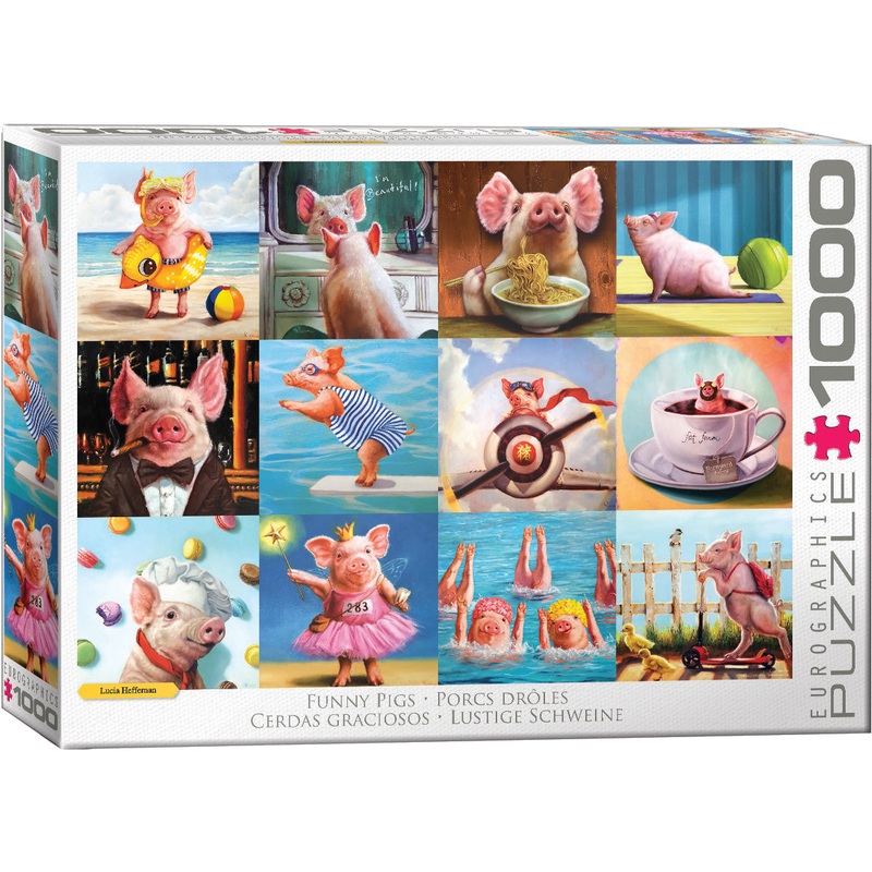 EURO 1000 PC FUNNY PIGS
