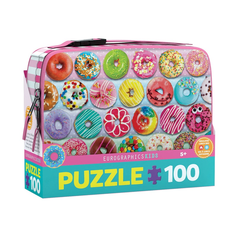 EURO LUNCH BAG PUZZLE-100 PC DONUTS