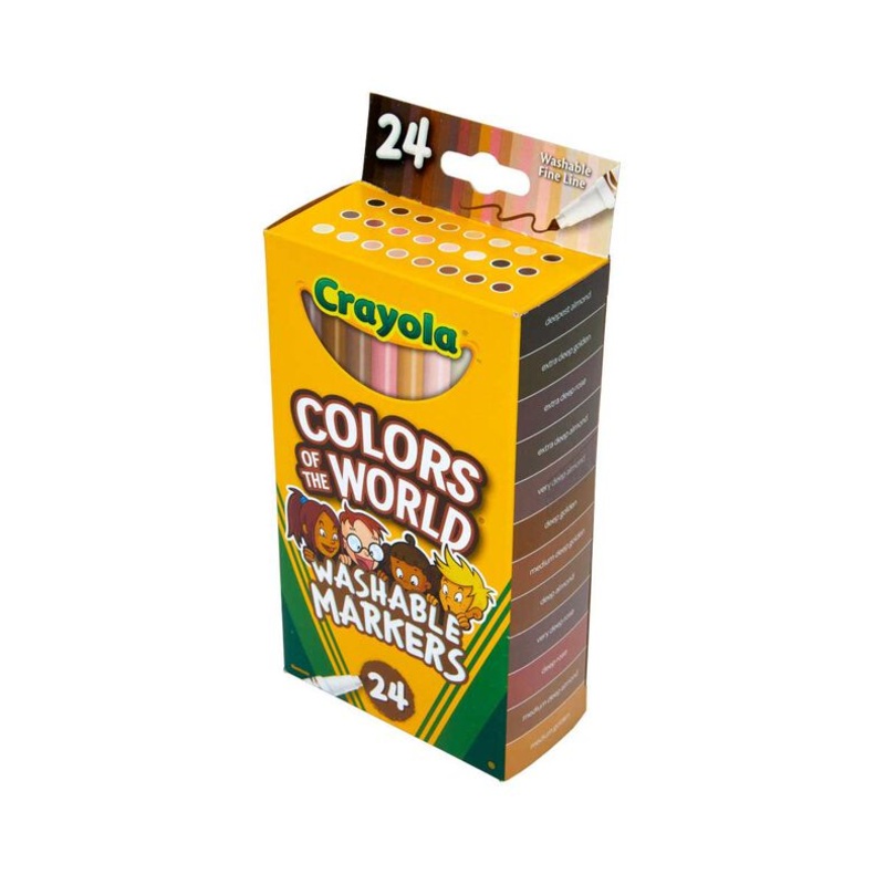 CRAYOLA COLOURS OF THE WORLD WORLD FINE LINE MARKERS