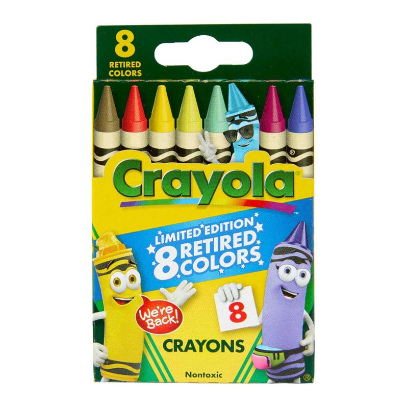 CRAYOLA CRAYONS 8 PC RETIRED