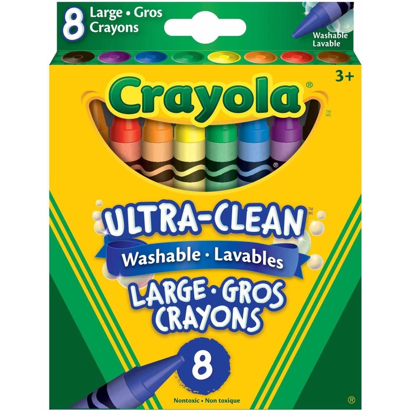 CRAYOLA LARGE WASHABLE CRAYONS