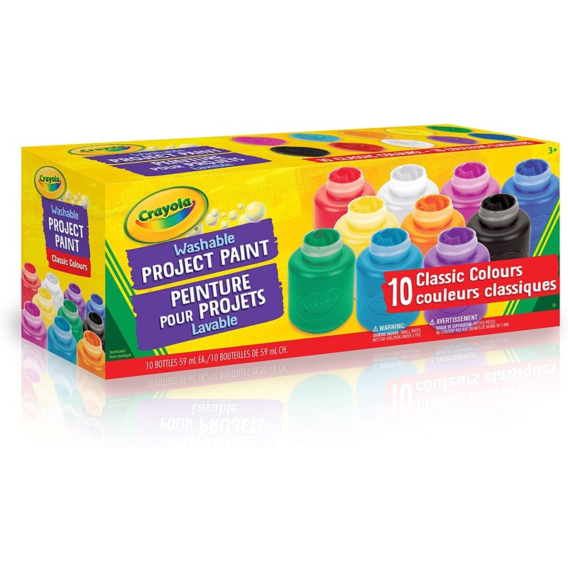 CRAYOLA PAINT 10 JARS