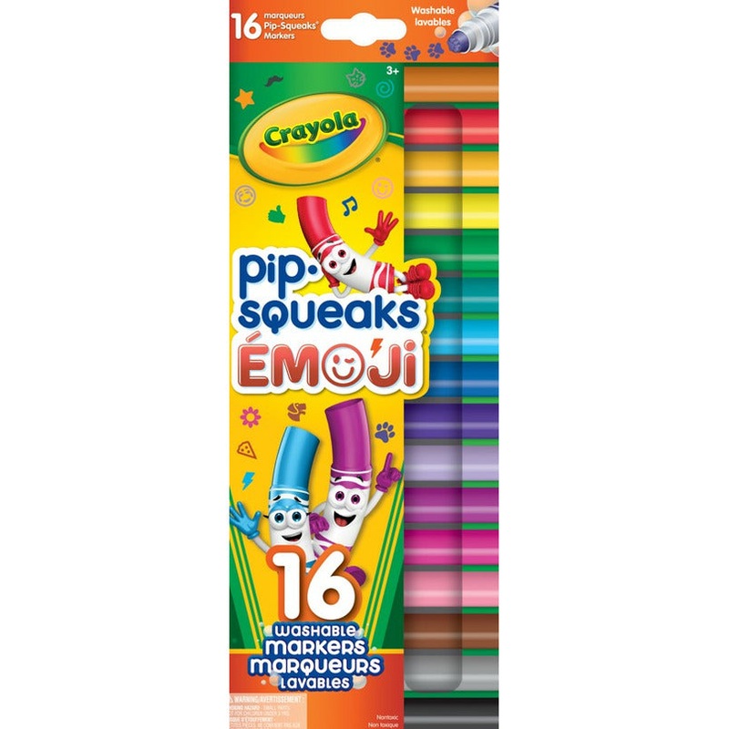 CRAYOLA PIPSQUEAKS WASHABLE STAMPS EMOJI