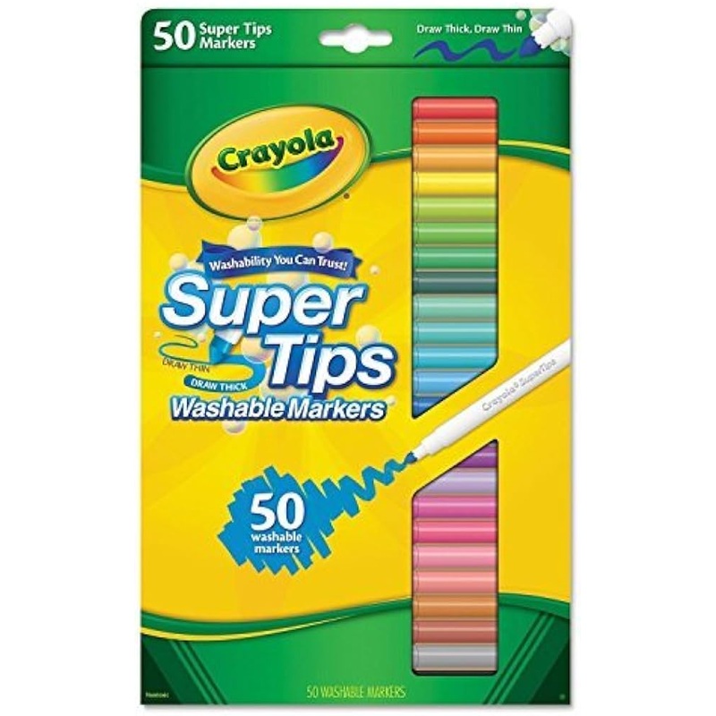 CRAYOLA SUPER TIPS WASHABLE MARKERS