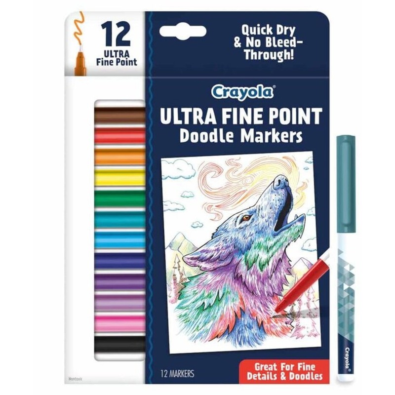 CRAYOLA ULTRA FINE DOODLE MARKERS