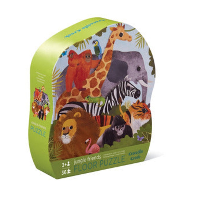 CROCODILE CREEK JUNGLE FRIENDS FLOOR PUZZLE - 36 PIECES